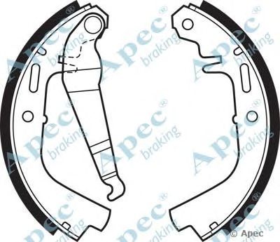 APEC BRAKING shu90 -  Комплект тормозных колодок